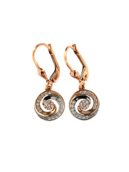 Rose gold drop earrings BRA05-01-02