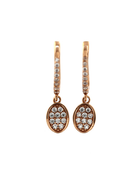Rose gold drop earrings BRA05-02-01