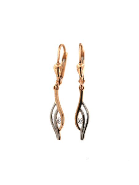Rose gold drop earrings BRA05-03-01