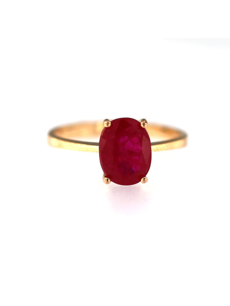 Rose gold corundum ring DRA05-01