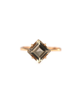 Rose gold quartz ring DRA10-01