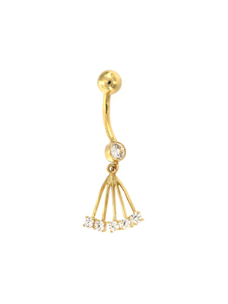 Yellow gold belly ring GG01-02