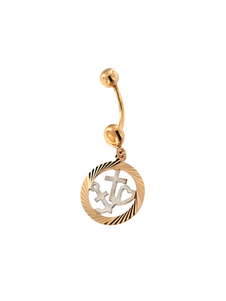 Rose gold belly ring GR02-02