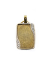 Yellow gold tag pendant AGPL04-01 
