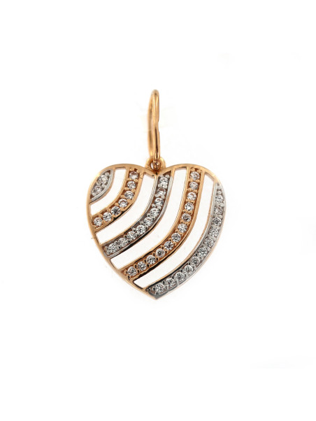 Rose gold zirconia pendant ARS02-26