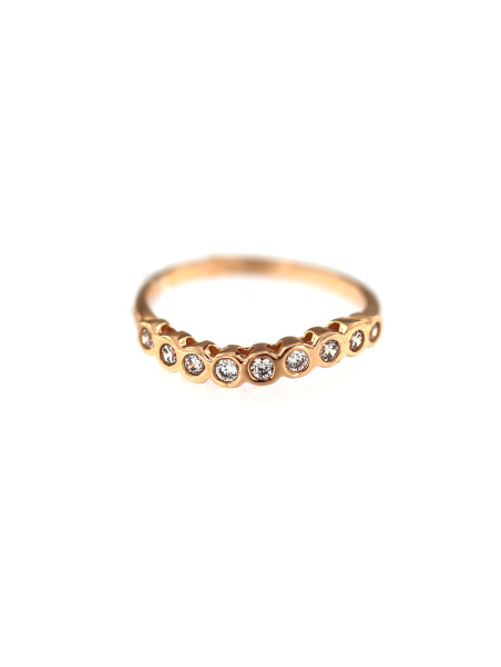 Rose gold zirconia ring DRAM03-03