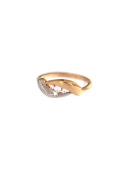 Auksinis žiedas su cirkoniais DRC01-12