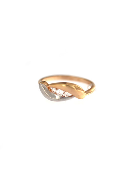 Auksinis žiedas su cirkoniais DRC01-12