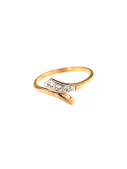 Auksinis žiedas su cirkoniais DRC01-24