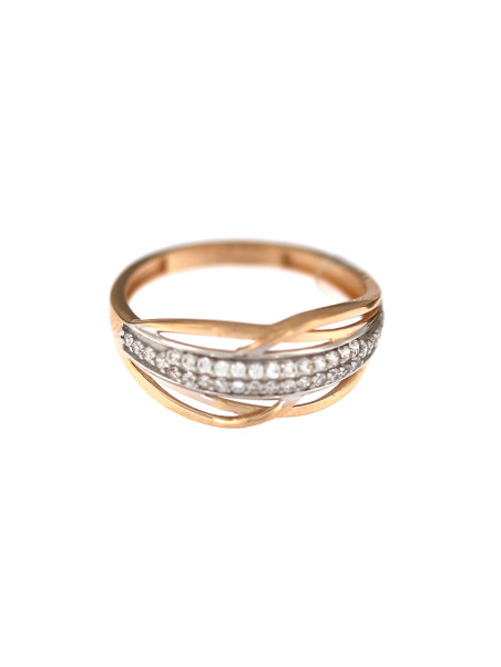 Auksinis žiedas su cirkoniais DRC03-03