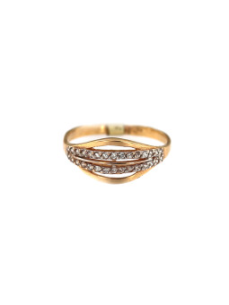 Rose gold zirconia ring DRC03-06