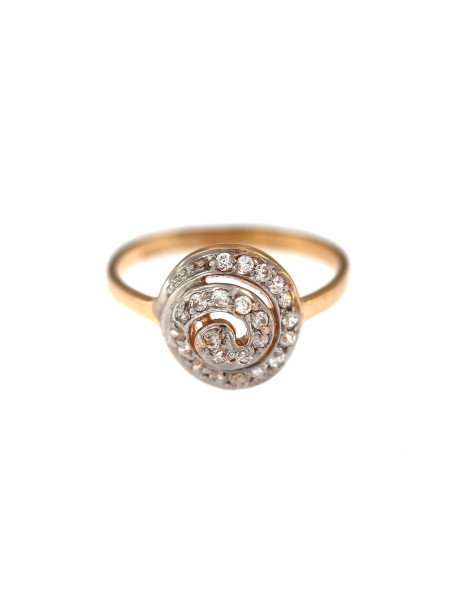 Auksinis žiedas su cirkoniais DRC05-01