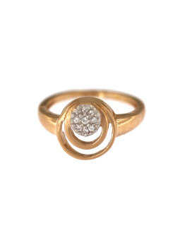 Rose gold zirconia ring DRC02-04