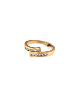Rose gold zirconia ring DRC07-06