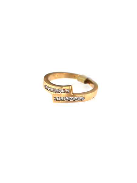 Auksinis žiedas su cirkoniais DRC07-06