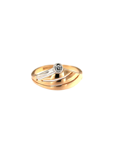 Rose gold zirconia ring DRC06-19 16.5MM