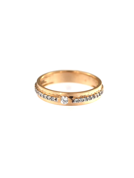 Rose gold zirconia ring DRC23-09