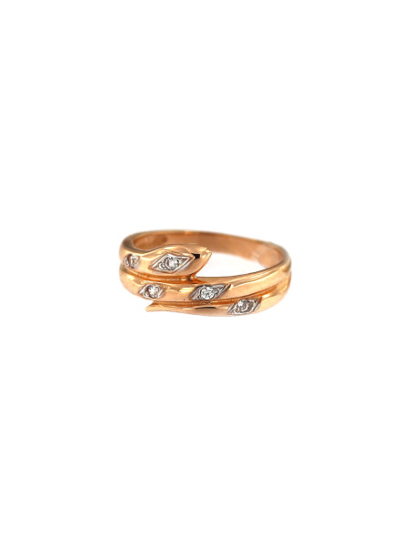 Auksinis žiedas su cirkoniais DRC09-21