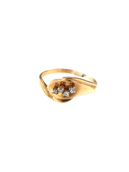 Rose gold zirconia ring DRC15-10