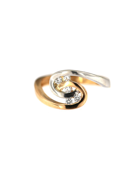 Auksinis žiedas su cirkoniais DRC15-04