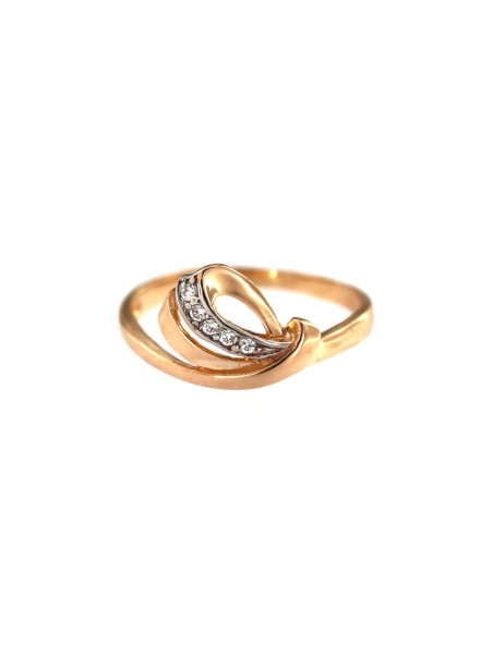 Auksinis žiedas su cirkoniais DRC12-09