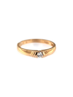 Auksinis žiedas su cirkoniu DRL07-01