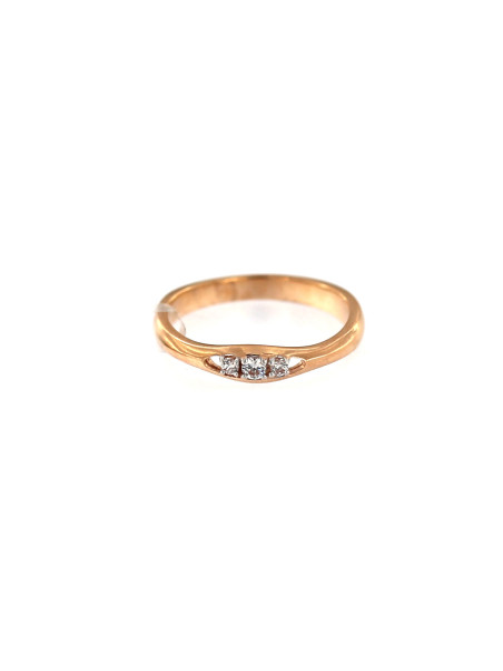 Auksinis žiedas su cirkoniais DRT05-01