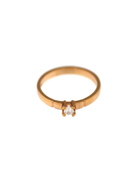Rose gold engagement ring DRS01-01-28 17MM