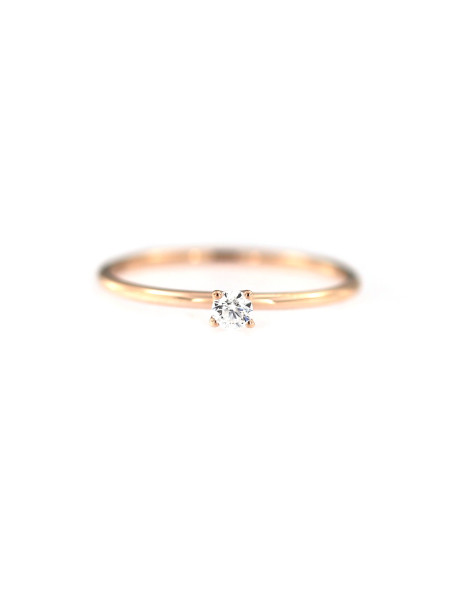 Rose gold engagement ring DRS01-01-08