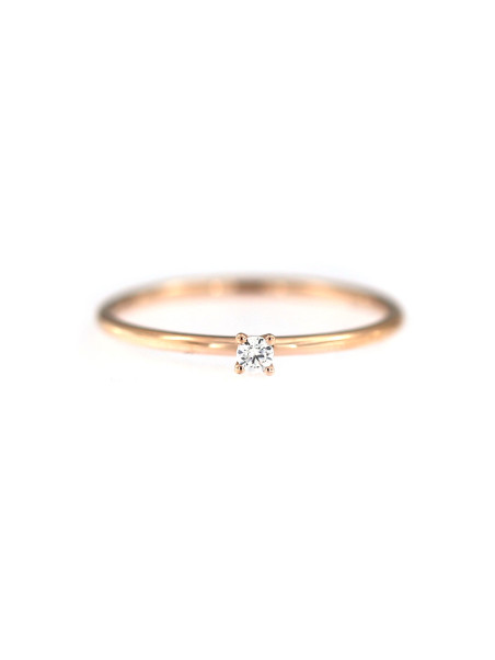 Rose gold engagement ring DRS01-01-09