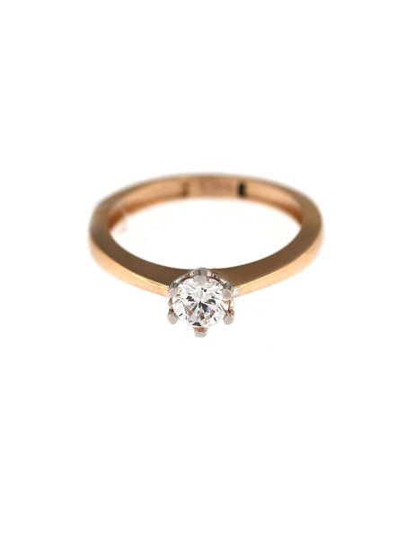 Rose gold engagement ring DRS01-02-04