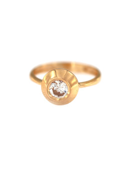 Rose gold engagement ring DRS01-17-01 18MM