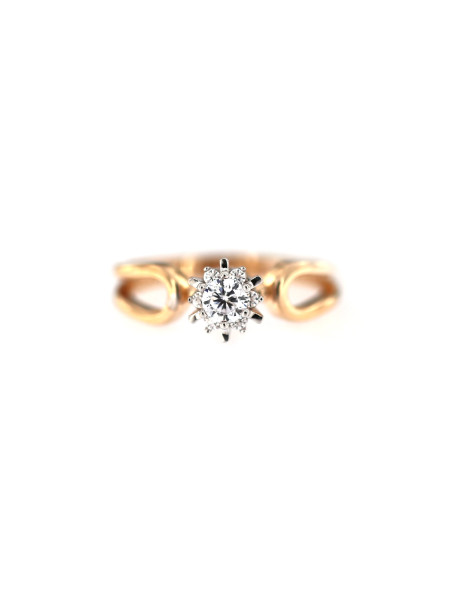 Rose gold engagement ring DRS02-10-01