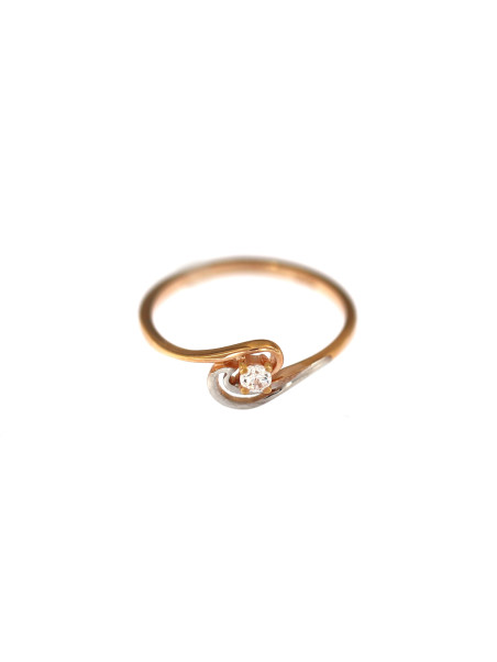 Rose gold engagement ring DRS04-02-04 15.5MM