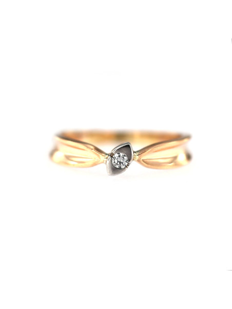 Rose gold engagement ring DRS01-17-15
