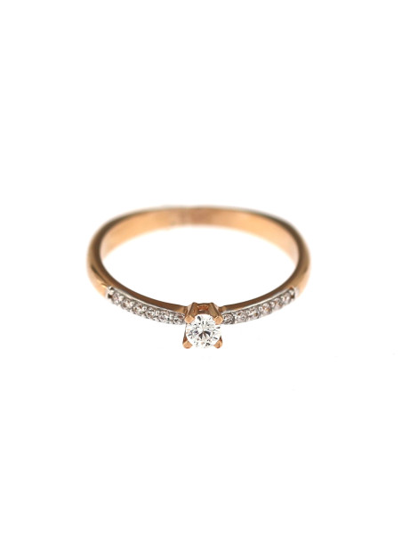 Rose gold engagement ring DRS03-02-04