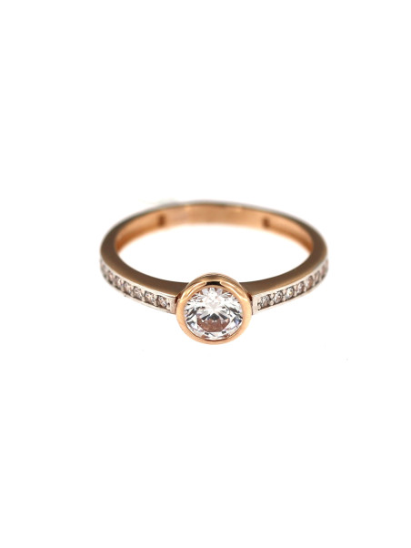 Rose gold engagement ring DRS03-02-06