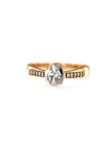 Rose gold engagement ring DRS03-05-08 16MM