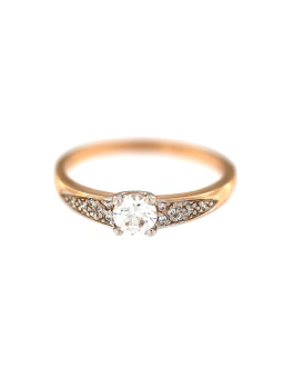 Rose gold engagement ring DRS03-03-04