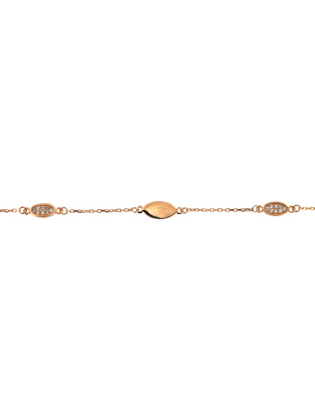 Rose gold bracelet with zirconia ESP04-01