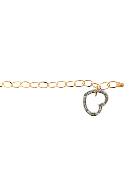 Rose gold bracelet with zirconia ESP14-02