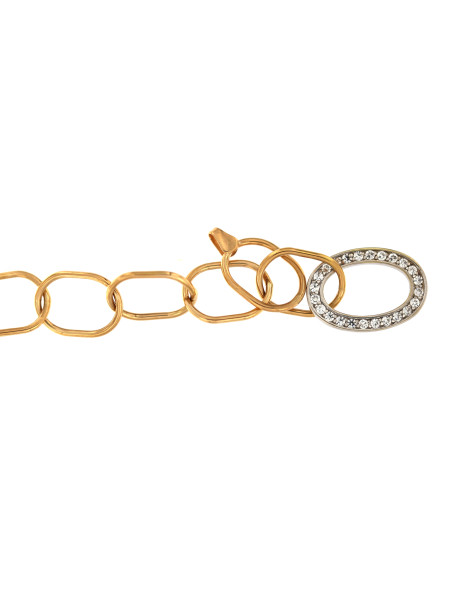 Rose gold bracelet with zirconia ESP14-01