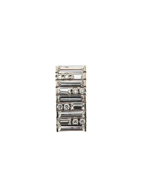 White gold zirconia pendant ABBL04-06