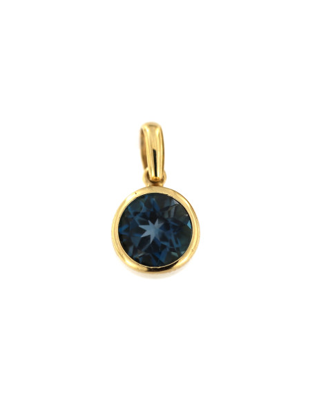 Yellow gold spinel pendant AGAK-M-01