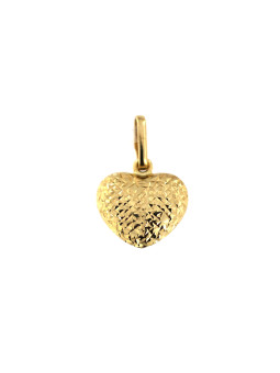 Yellow gold heart pendant AGS01-23