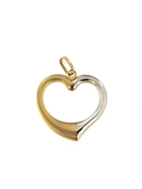 Yellow gold heart pendant AGS01-24