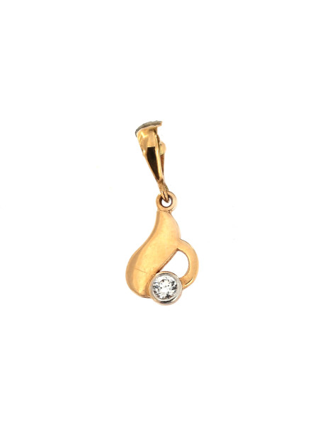 Rose gold zirconia pendant ARBL07-04