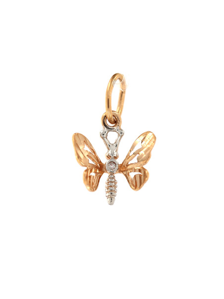 Rose gold butterfly pendant ARD02-01
