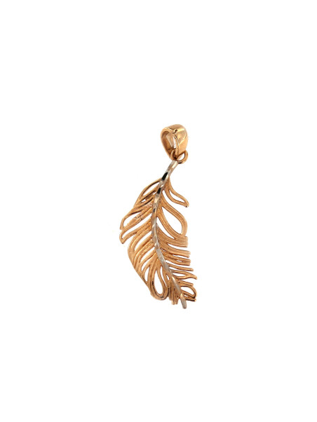 Rose gold feather pendant ARF05-01