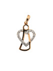 Rose gold angel pendant ARA01-09 
